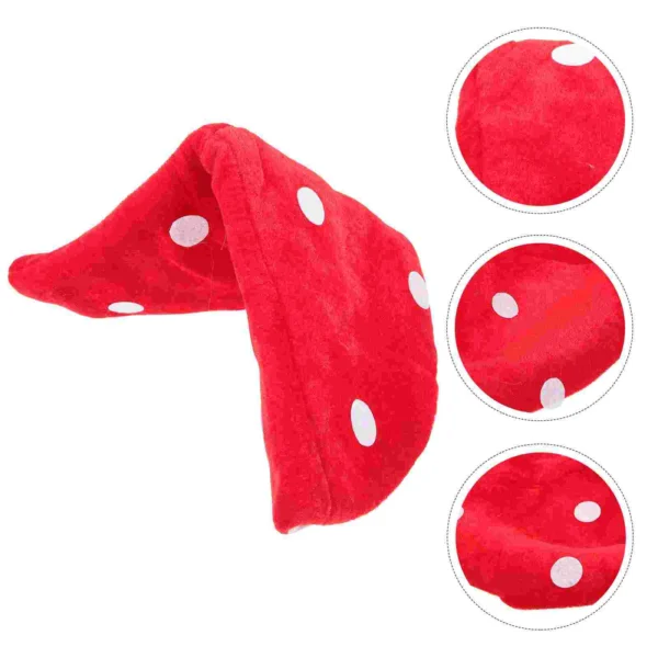 Chapéu De Cogumelo Fantasia Vermelho - Image 4