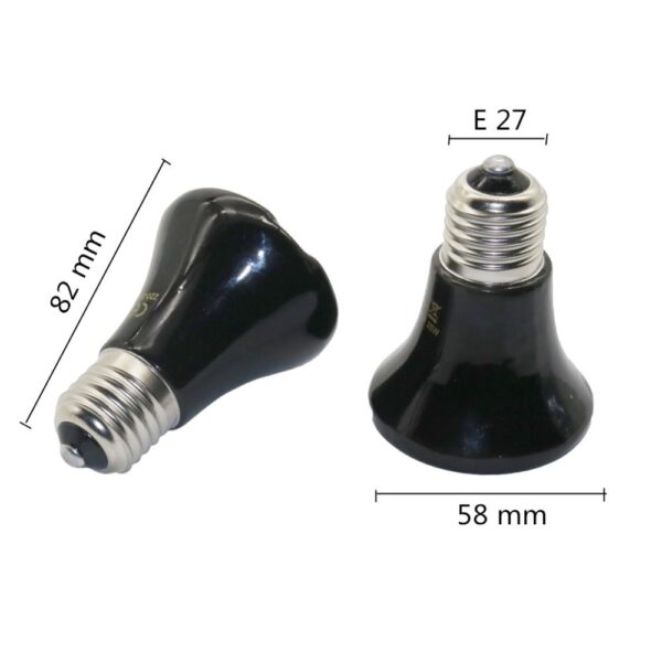 Lâmpada Aquecedora de Cerâmica 100w - Não emite luz - Image 2