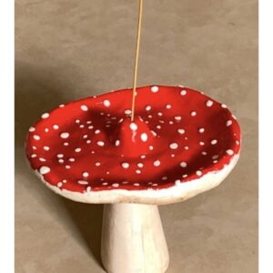 Incensário de Cogumelo Vermelho