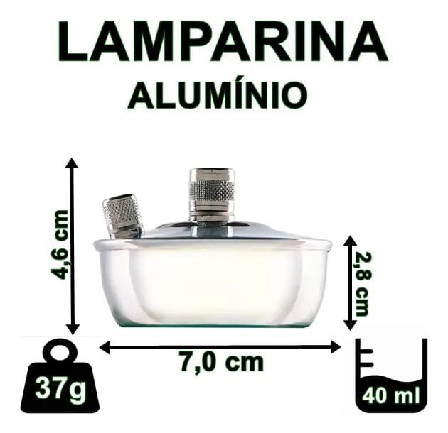 Lamparina à Álcool com Pavio - Imagem 4