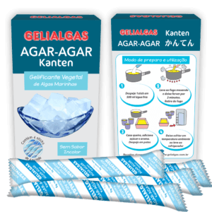 Agar Agar em Pó - 16g - Gelificante Vegetal de Algas Marinhas - Incolor