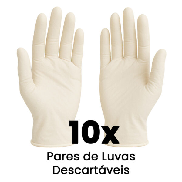 Kit de Segurança - 20 Luvas (M) + 10 Máscaras - Imagem 3