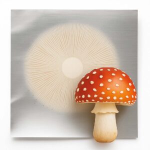 carimbo de esporos amanita muscaria