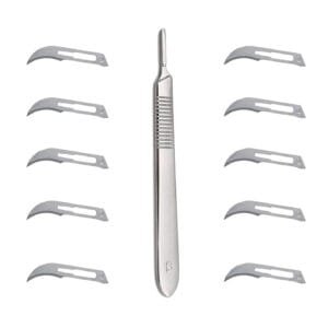 Bisturi | Kit com Cabo + 10 Lâminas N12