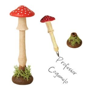 Caneta de Cogumelo Vermelho