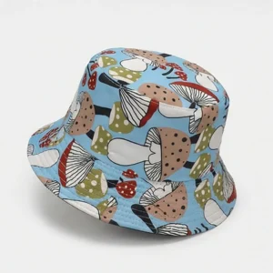 Chapéu Magic Skies Bucket Hat Azul Céu De Cogumelos