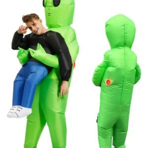 Fantasia Alien Et Alienígena Extraterrestre Inflável Festa Verde Adulto