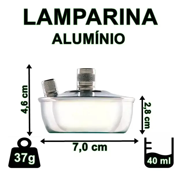 Lamparina à Álcool com Pavio - Imagem 4