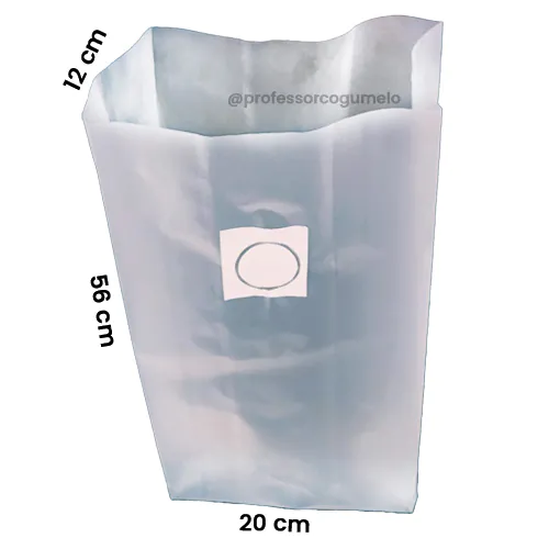 Sacos para Cultivo de Cogumelos G - Até 3,5kg - Com Filtro