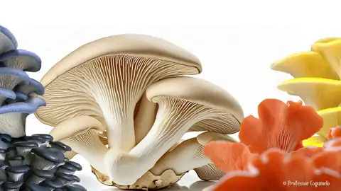 gênero pleurotus diversos shimejis variedades azul, branco, amarelo e salmão