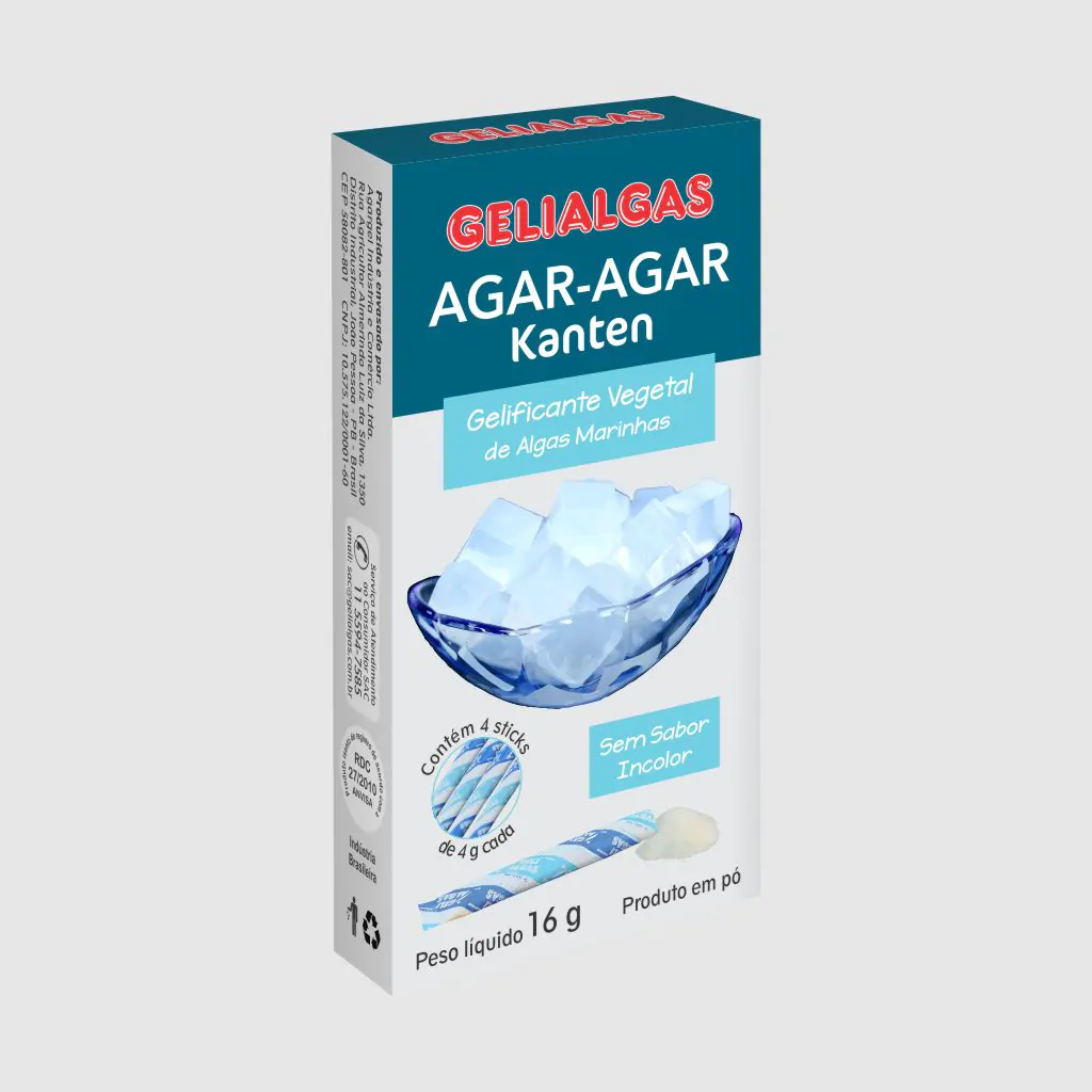 Agar Agar em Pó - 16g - Gelificante Vegetal de Algas Marinhas - Incolor - Imagem 2