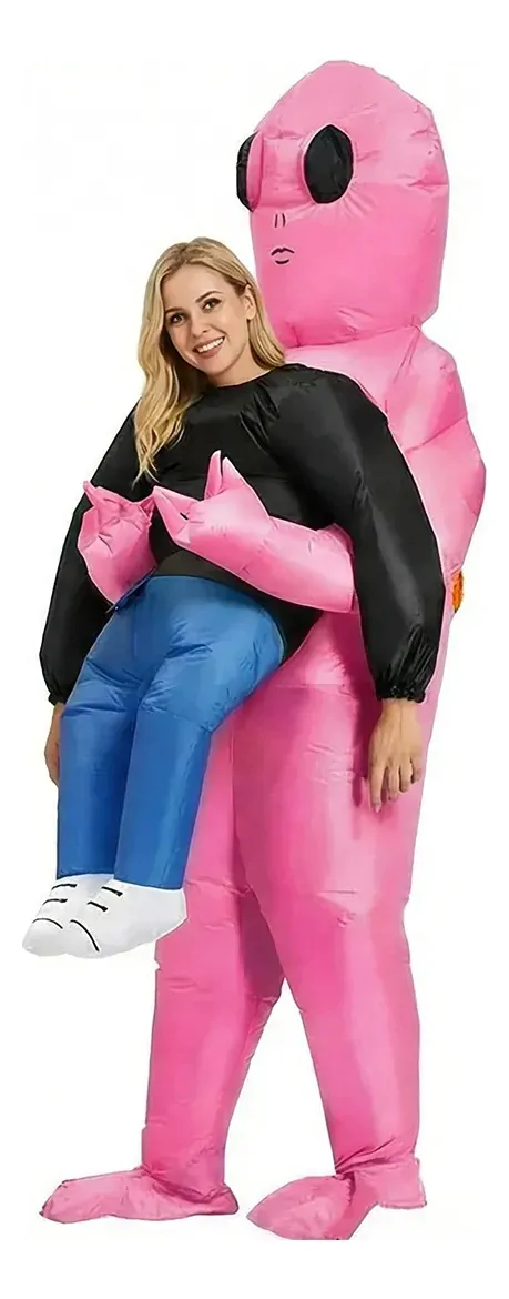Fantasia Alien Rosa Et Alienígena Extraterrestre Feminina - Imagem 6