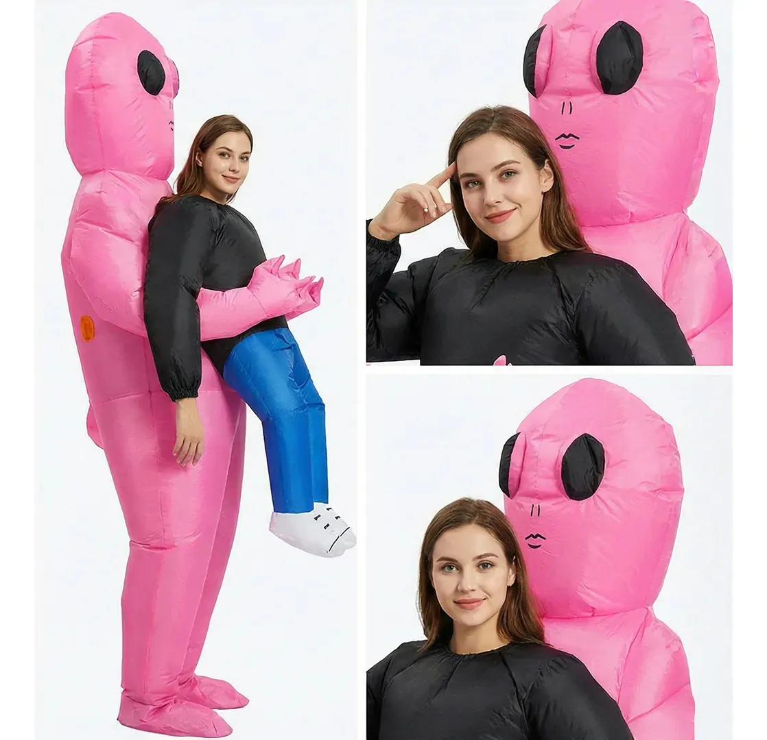 Fantasia Alien Rosa Et Alienígena Extraterrestre Feminina - Imagem 5